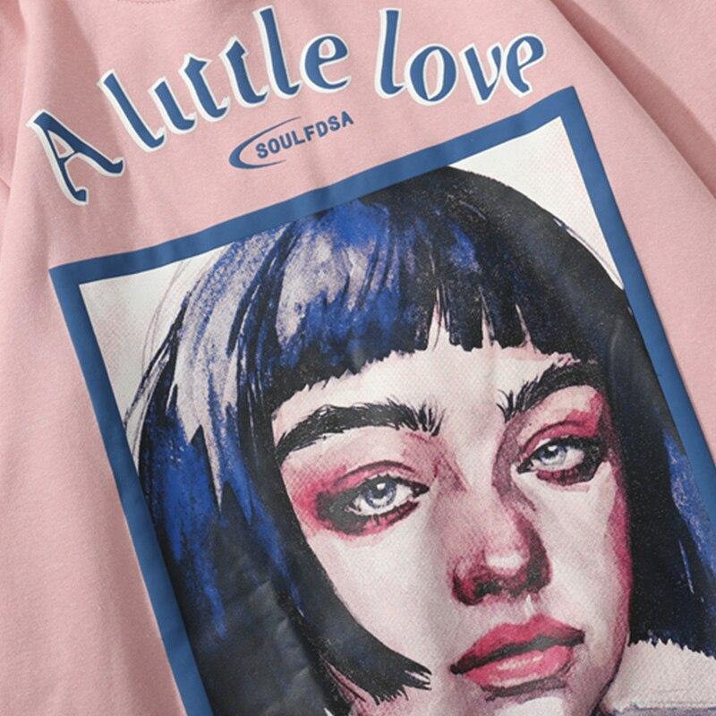 Girl Letter Printed Hoodie