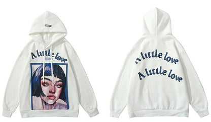 Girl Letter Printed Hoodie
