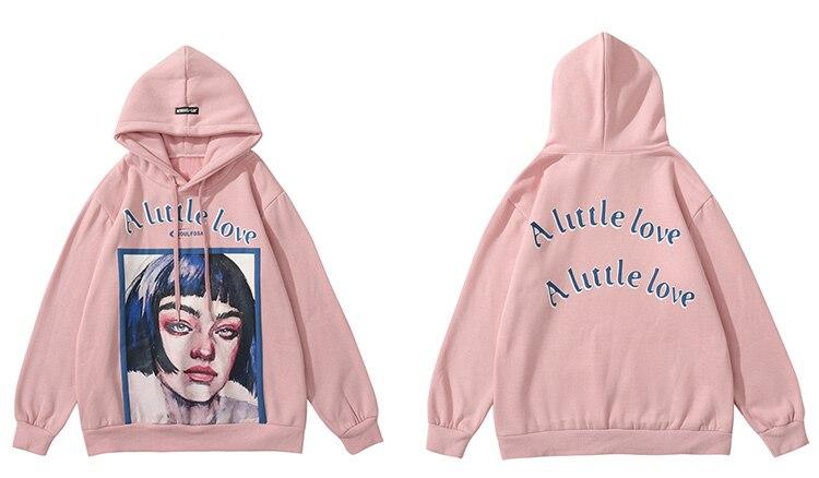 Girl Letter Printed Hoodie