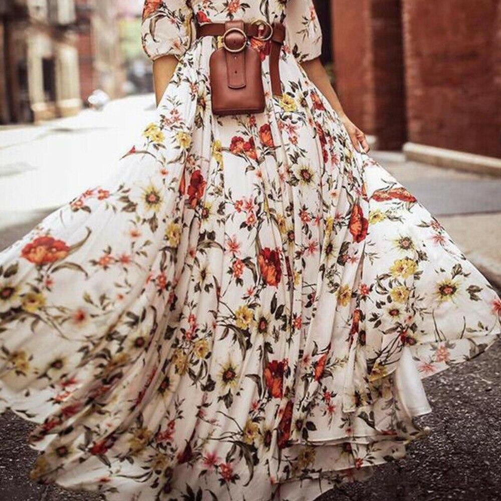 Boho Floral Long Maxi Dress