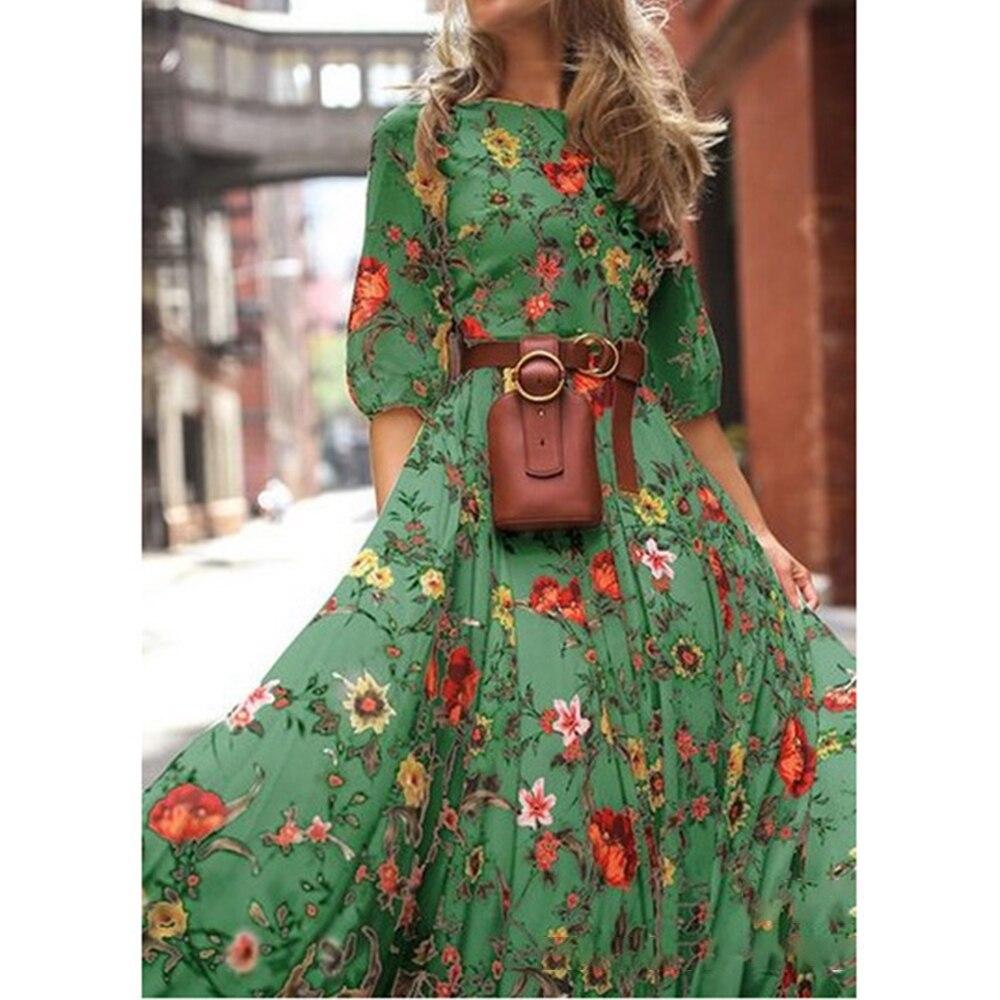 Boho Floral Long Maxi Dress
