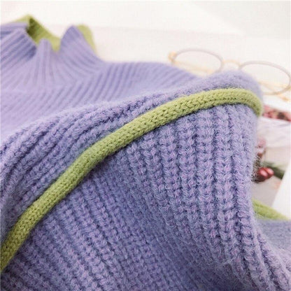 Cold Winter Women Knitted Turtleneck Thicken Sweaters Casual Basic