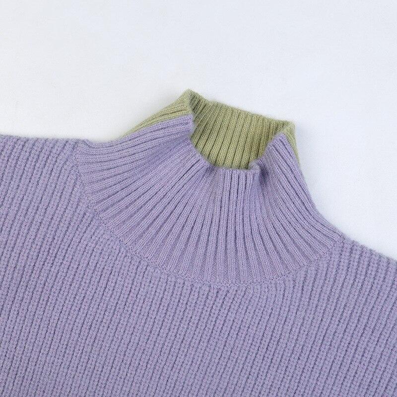 Cold Winter Women Knitted Turtleneck Thicken Sweaters Casual Basic