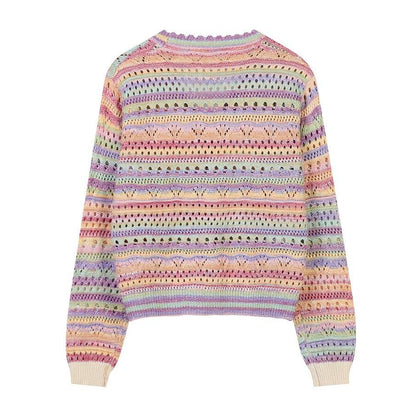Summer Hollow  Rainbow  Knitted Sweater