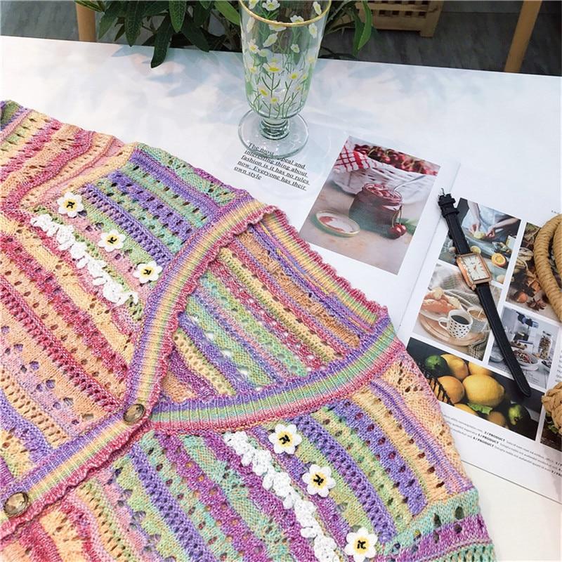 Summer Hollow  Rainbow  Knitted Sweater