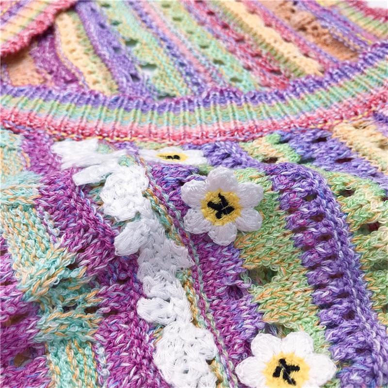 Summer Hollow  Rainbow  Knitted Sweater