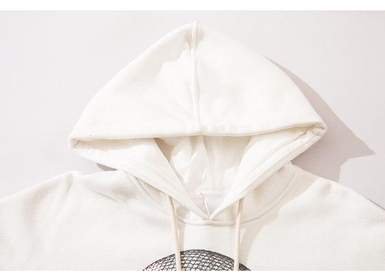 Hoodie Men Abstract Graphics Printed Fleece Pullovers Sweatshirt
