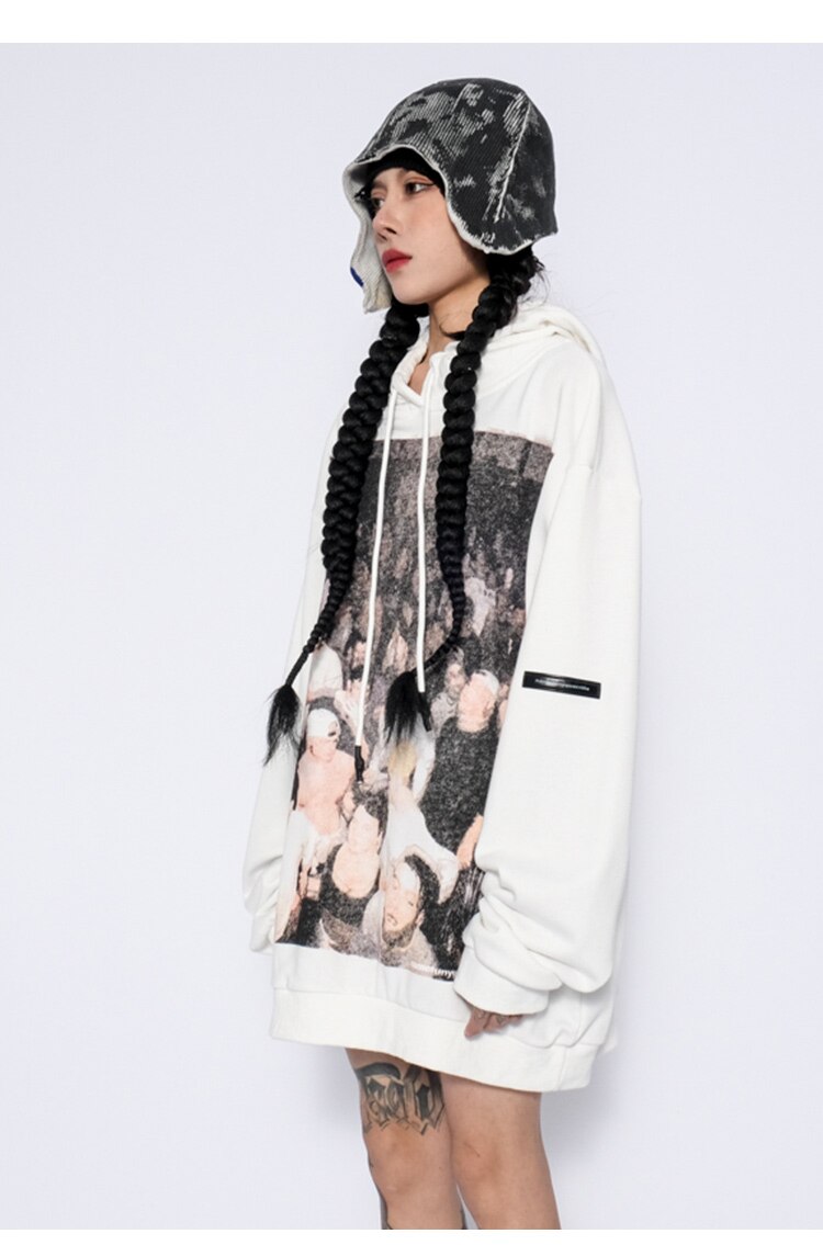 Hoodie Men Hip Hop Boys Hooded Tops Harajuku Hipster High Street