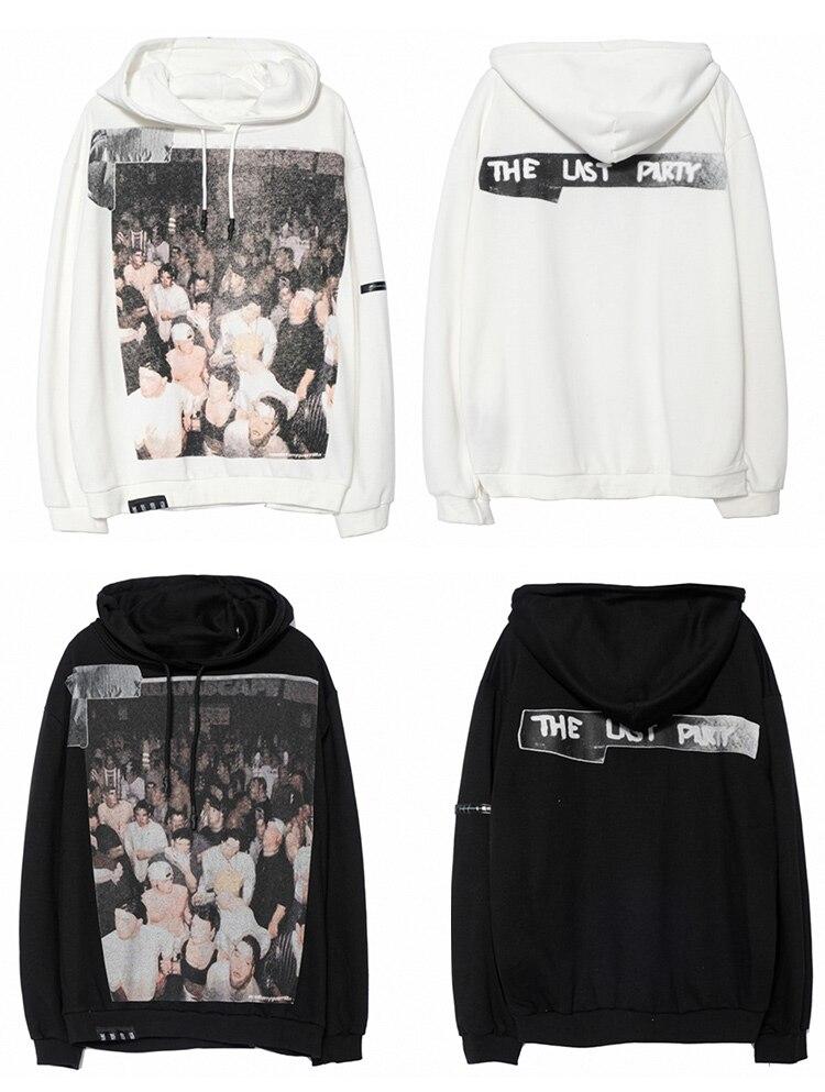 Hoodie Men Hip Hop Boys Hooded Tops Harajuku Hipster High Street