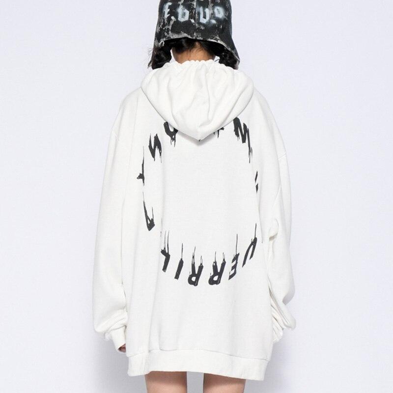 Hoodie Men Rock Gothic Girl Punk Letter Hooded Tops Hip Hop Harajuku