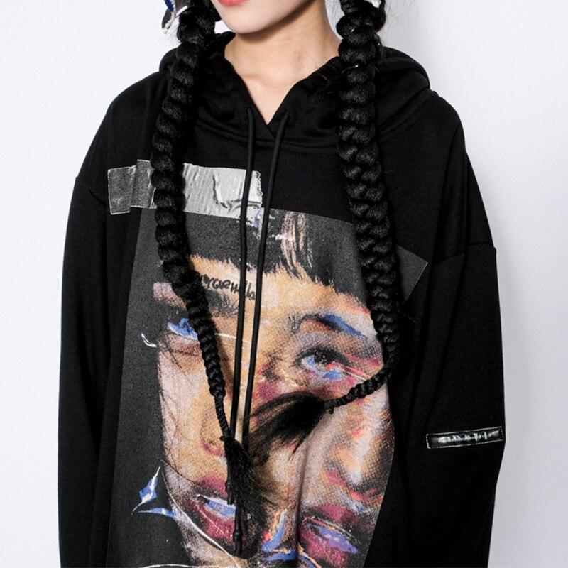 Hoodie Men Rock Gothic Girl Punk Letter Hooded Tops Hip Hop Harajuku