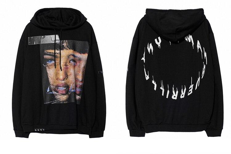 Hoodie Men Rock Gothic Girl Punk Letter Hooded Tops Hip Hop Harajuku