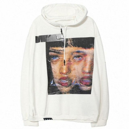 Hoodie Men Rock Gothic Girl Punk Letter Hooded Tops Hip Hop Harajuku