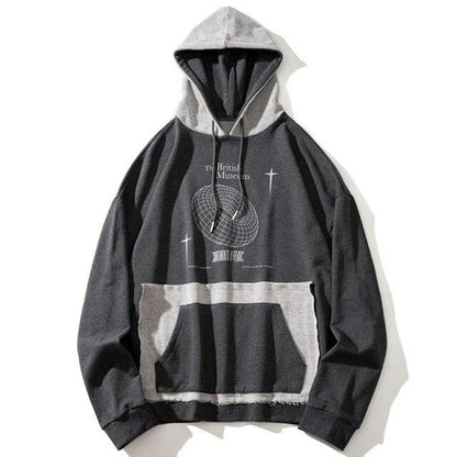 Hit Color Patches Loose Retro Sweater