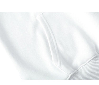 Hoodie Men Cute Heart-shaped Embroidery Hooded Pullover College Style