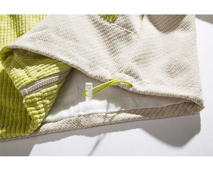 Unisex Track Jacket Color Block Drawstring Loose Cozy