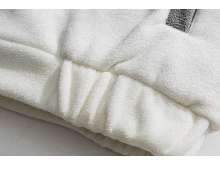 Jacket Men Letter Embroidery Color Block Soft Cozy Zipper Coats Unisex