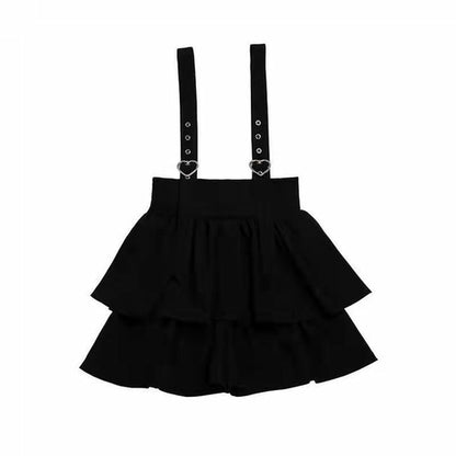 Vintage Women Gothic Punk Lolita Dress Casual High Waist Long Sleeve